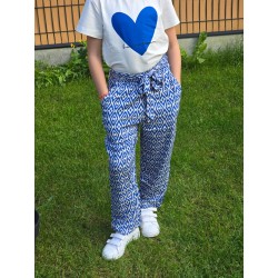 Pantalon Fille Bleu